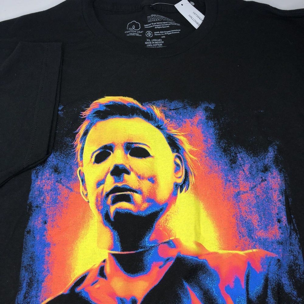 John Carpenters Halloween Unisex XL Black Graphic Print Short Sleeve T Shirt NWT